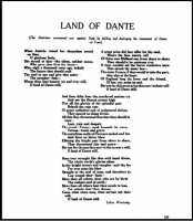 Poem ‘Land of Dante’, reflecting on the Austrian invasion of Italy. Welsh Outlook Vol 2 no 9 September 1915.